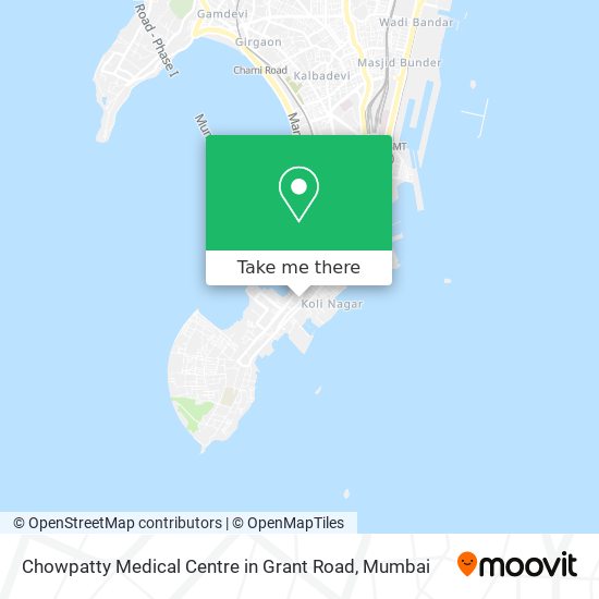 Chowpatty Medical Centre in Grant Road map