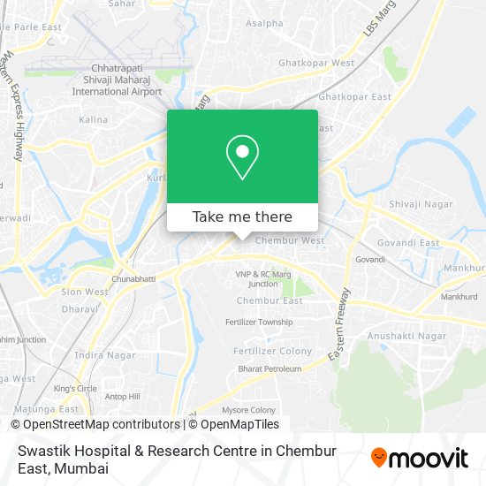 Swastik Hospital & Research Centre in Chembur East map