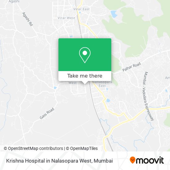 Krishna Hospital in Nalasopara West map