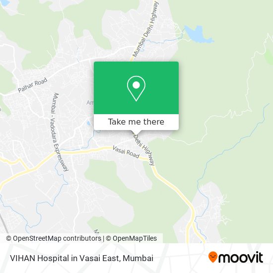VIHAN Hospital in Vasai East map
