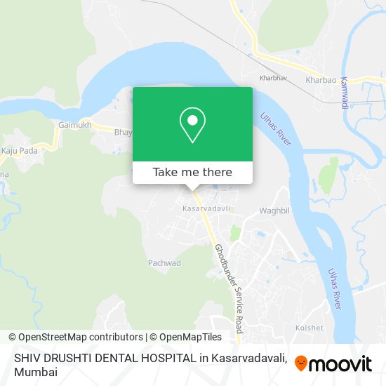 SHIV DRUSHTI DENTAL HOSPITAL in Kasarvadavali map