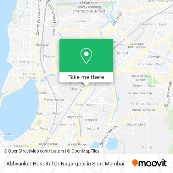 Abhyankar Hospital Dr Nagargoje in Sion map