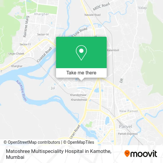 Matoshree Multispeciality Hospital in Kamothe map