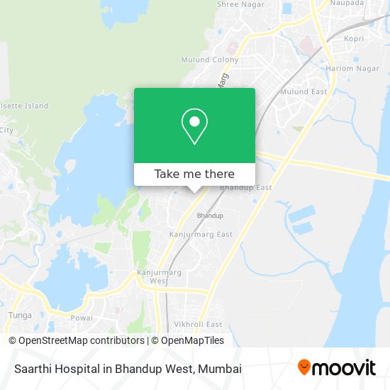 Saarthi Hospital in Bhandup West map