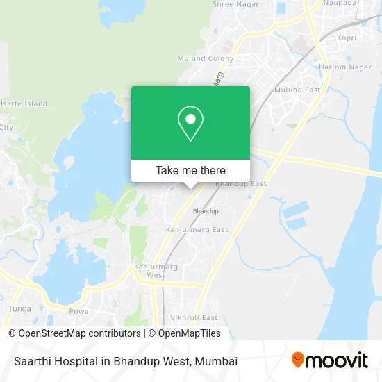 Saarthi Hospital in Bhandup West map