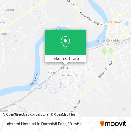 Lakshmi Hospital in Dombivli East map