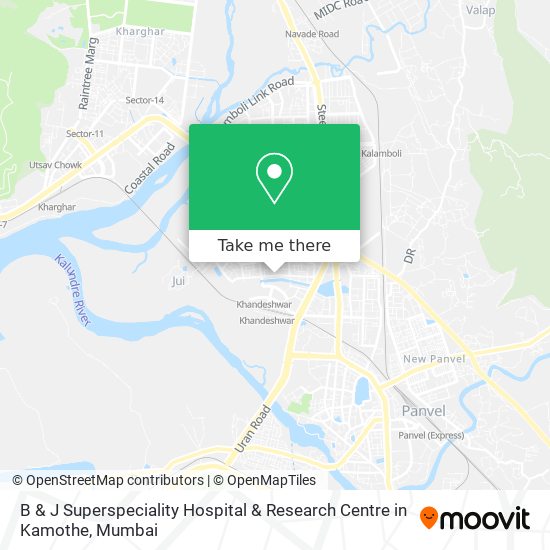 B & J Superspeciality Hospital & Research Centre in Kamothe map