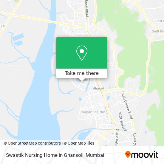 Swastik Nursing Home in Ghansoli map