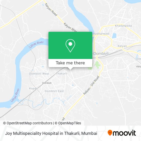 Joy Multispeciality Hospital in Thakurli map