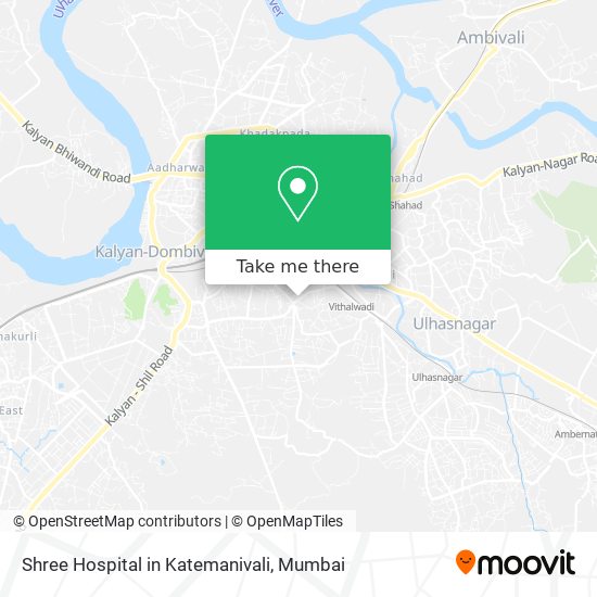 Shree Hospital in Katemanivali map