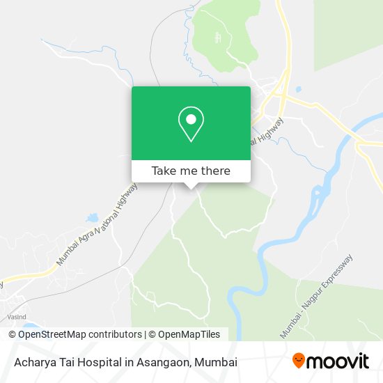 Acharya Tai Hospital in Asangaon map