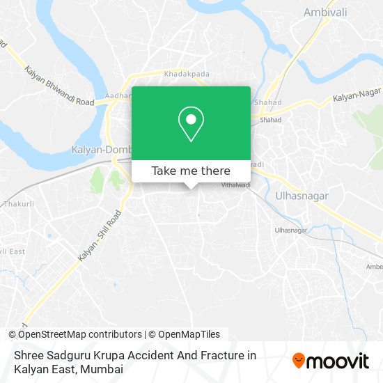 Shree Sadguru Krupa Accident And Fracture in Kalyan East map