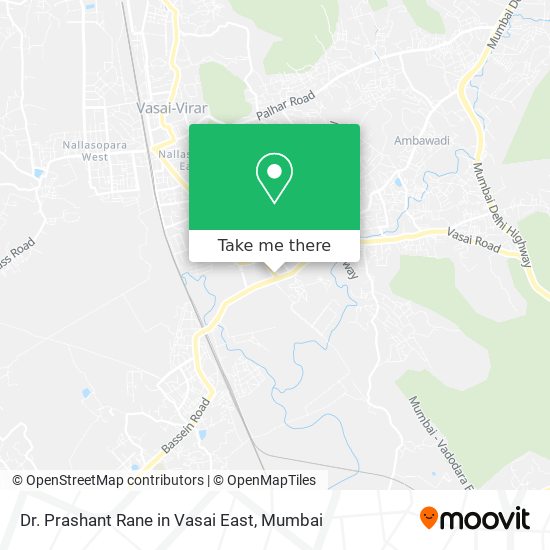 Dr. Prashant Rane in Vasai East map