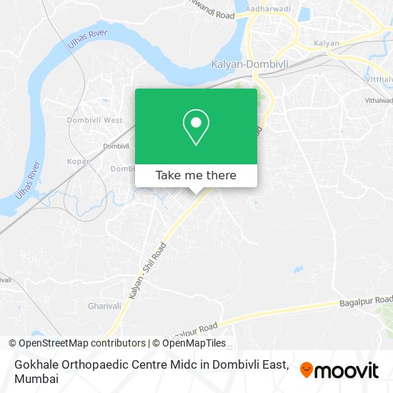 Gokhale Orthopaedic Centre Midc in Dombivli East map