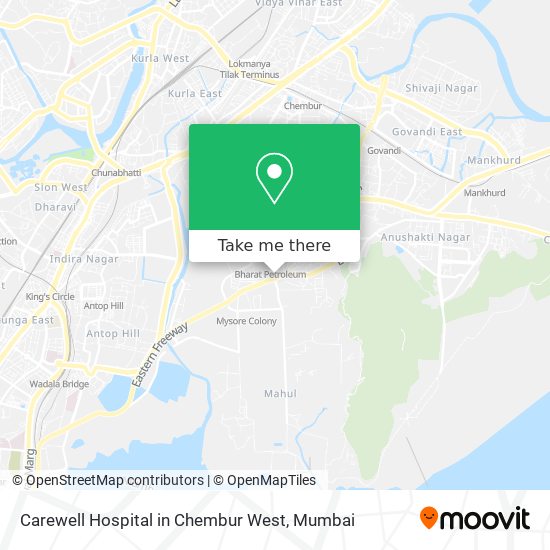 Carewell Hospital in Chembur West map