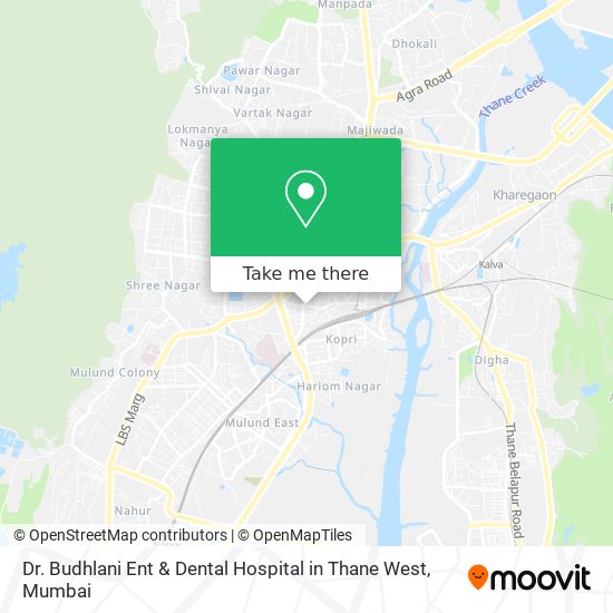 Dr. Budhlani Ent & Dental Hospital in Thane West map