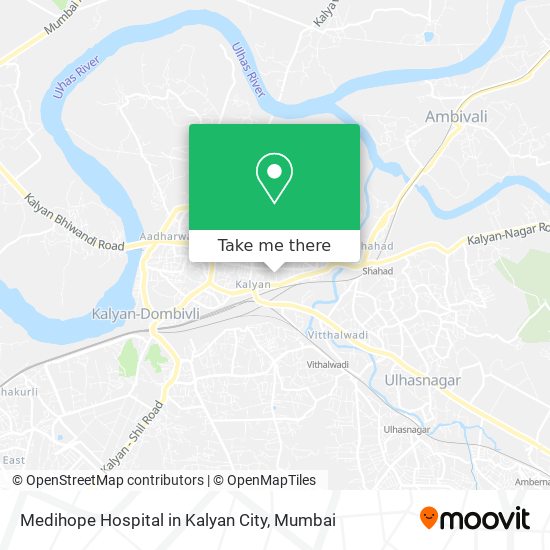 Medihope Hospital in Kalyan City map