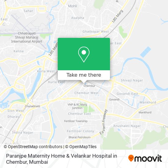 Paranjpe Maternity Home & Velankar Hospital in Chembur map