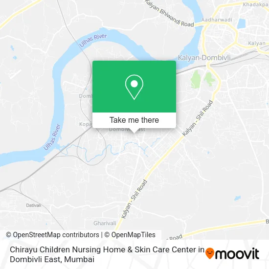 Chirayu Children Nursing Home & Skin Care Center in Dombivli East map