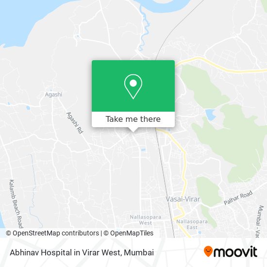 Abhinav Hospital in Virar West map