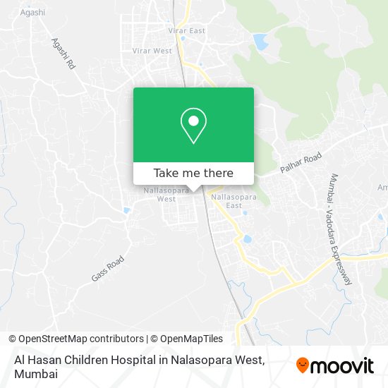 Al Hasan Children Hospital in Nalasopara West map