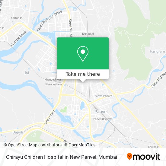 Chirayu Children Hospital in New Panvel map