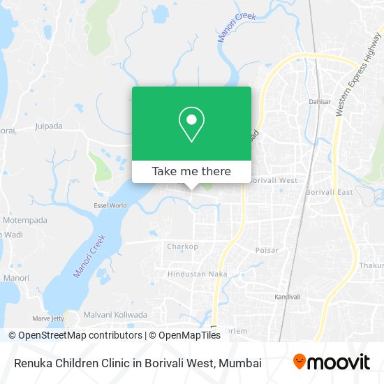 Renuka Children Clinic in Borivali West map