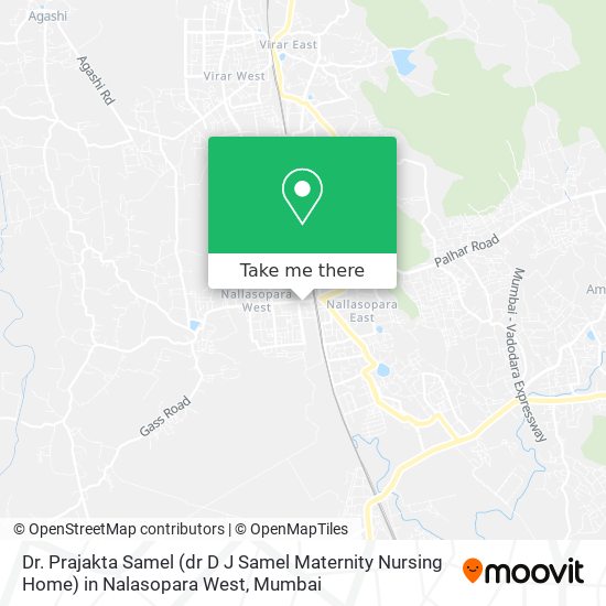 Dr. Prajakta Samel (dr D J Samel Maternity Nursing Home) in Nalasopara West map