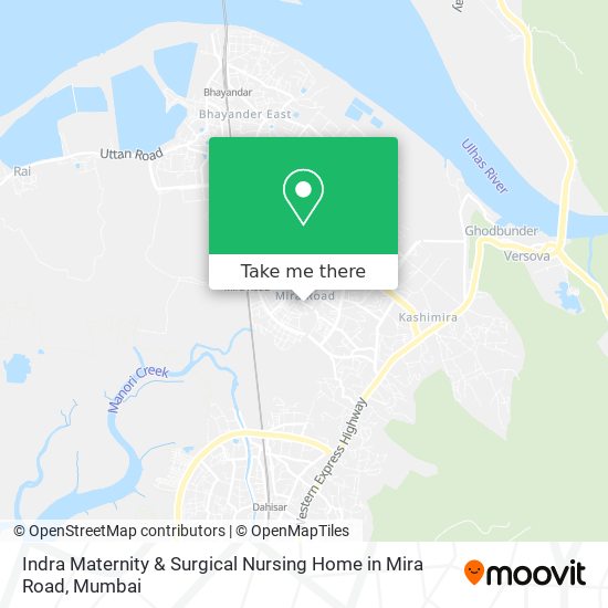Indra Maternity & Surgical Nursing Home in Mira Road map