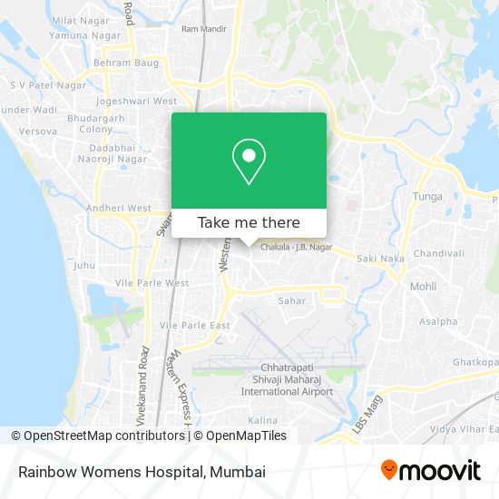 Rainbow Womens Hospital map