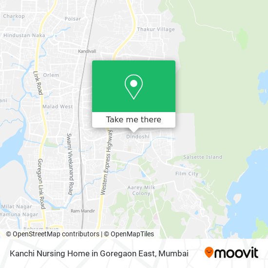 Kanchi Nursing Home in Goregaon East map