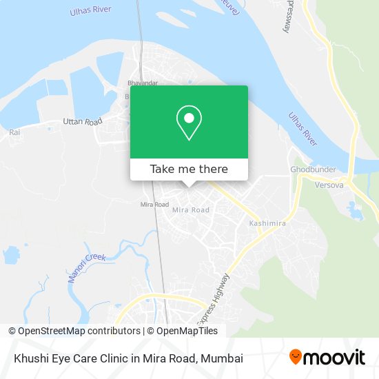 Khushi Eye Care Clinic in Mira Road map