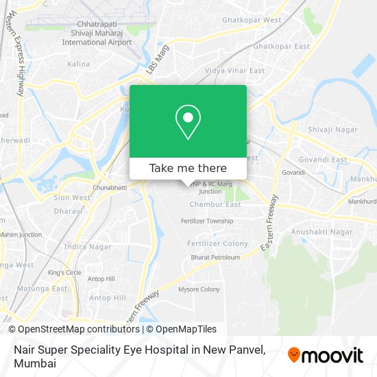 Nair Super Speciality Eye Hospital in New Panvel map