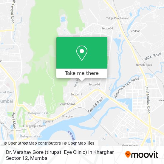 Dr. Varshav Gore (tirupati Eye Clinic) in Kharghar Sector 12 map