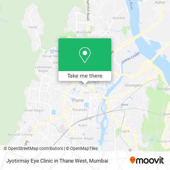 Jyotirmay Eye Clinic in Thane West map