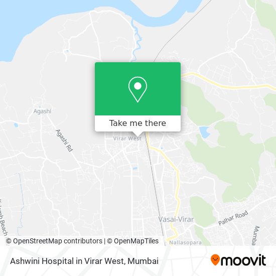 Ashwini Hospital in Virar West map