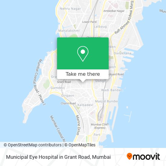 Municipal Eye Hospital in Grant Road map