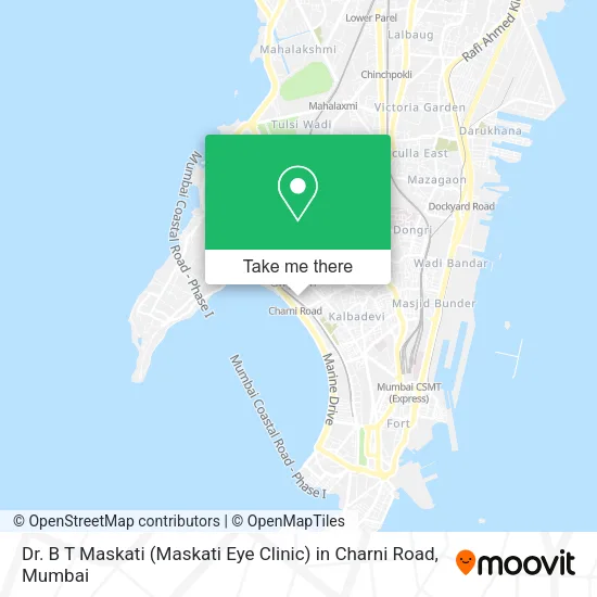 Dr. B T Maskati (Maskati Eye Clinic) in Charni Road map