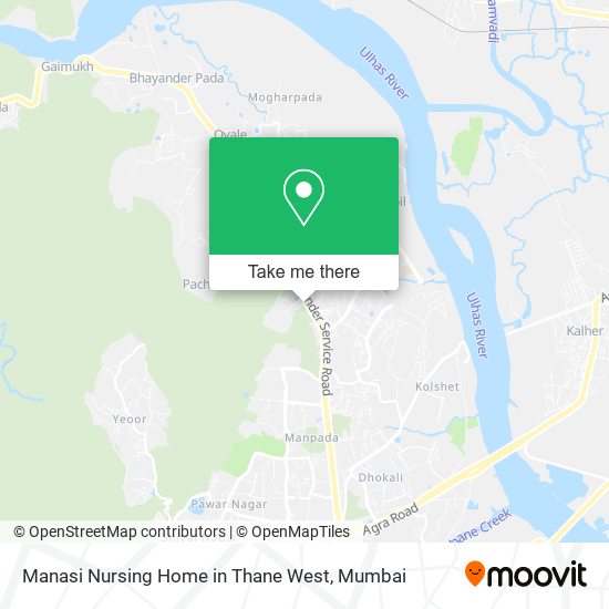 Manasi Nursing Home in Thane West map