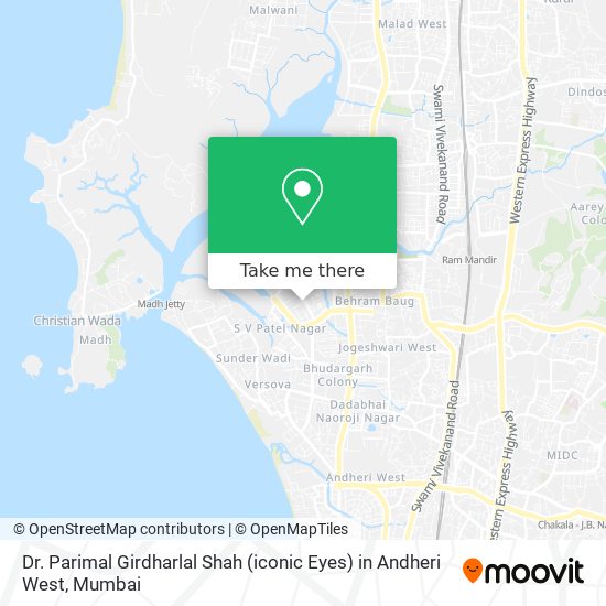 Dr. Parimal Girdharlal Shah (iconic Eyes) in Andheri West map