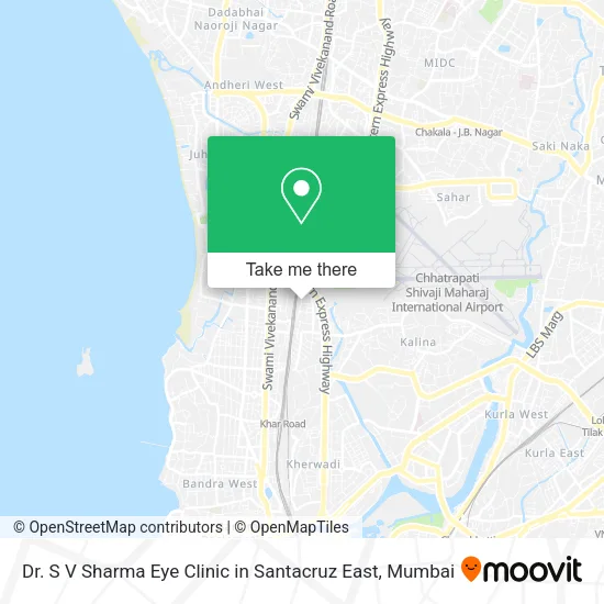 Dr. S V Sharma Eye Clinic in Santacruz East map