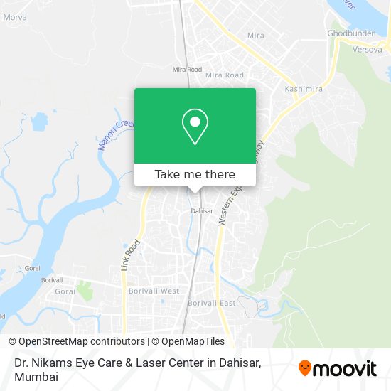 Dr. Nikams Eye Care & Laser Center in Dahisar map