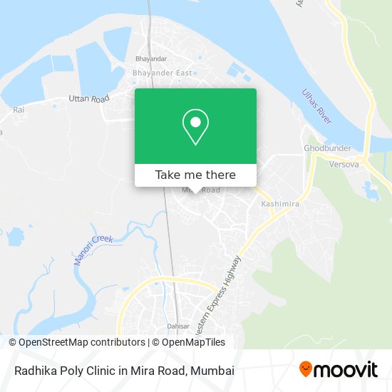 Radhika Poly Clinic in Mira Road map