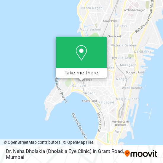 Dr. Neha Dholakia (Dholakia Eye Clinic) in Grant Road map