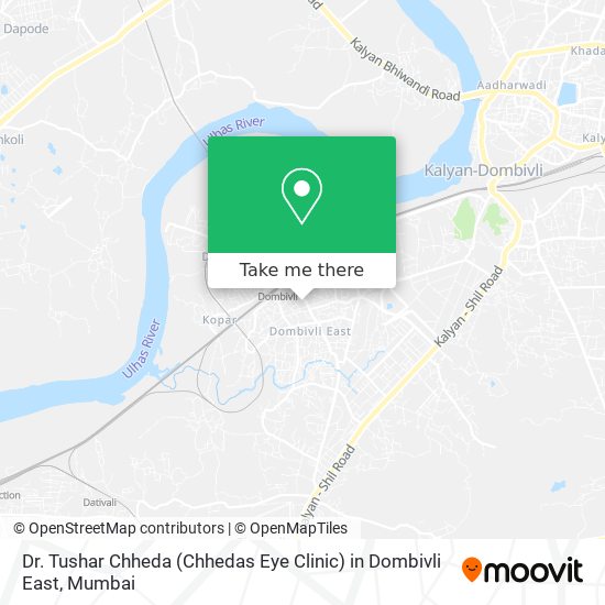 Dr. Tushar Chheda (Chhedas Eye Clinic) in Dombivli East map