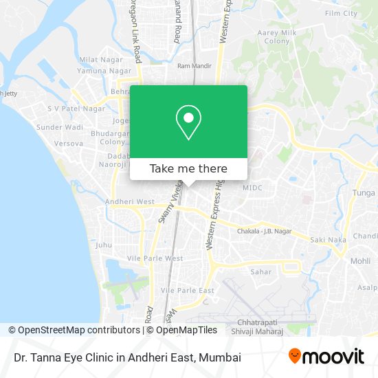 Dr. Tanna Eye Clinic in Andheri East map