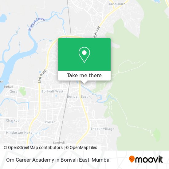 Om Career Academy in Borivali East map