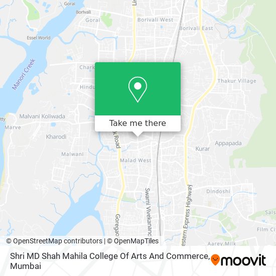 Shri MD Shah Mahila College Of Arts And Commerce map