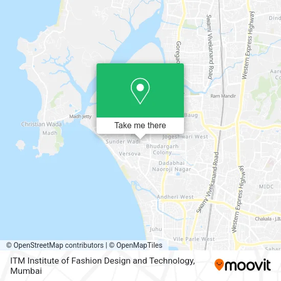 ITM Institute of Fashion Design and Technology map