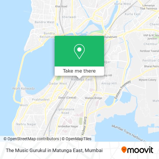 The Music Gurukul in Matunga East map